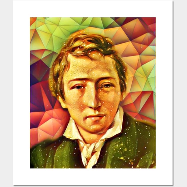 Heinrich Heine Snow Portrait | Heinrich Heine Artwork 15 Wall Art by JustLit